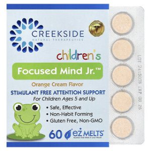 Creekside Mind Jr, טבליות מנטה ילדים בטעם תפוז-שמנת