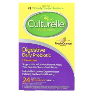 Culturelle - פרוביוטיקה לעיסה יומית בטעם תפוז - 24 טבליות