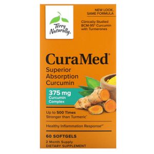CuraMed Terry Naturally 375 מ"ג - כורכומין ספיגה מעולה