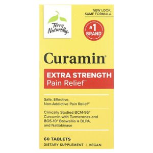 Curamin Terry Naturally - הקלה בכאב - 60 טבליות