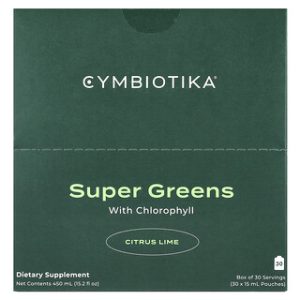 Cymbiotika Super Greens - כלורופיל בטעם ליים 30 מנות