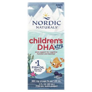DHA לילדים 1-6 , Nordic Naturals - בטעם פירות יער