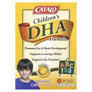DHA לילדים כתום , 50 כמוסות לעיסה CATALO