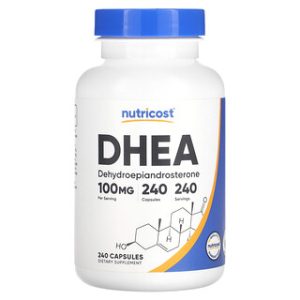 DHEA 100 מ"ג Nutricost - 240 כמוסות - תוסף תזונה