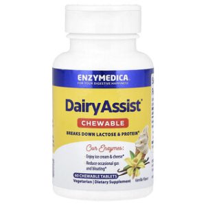 DairyAssist® Chewable - לכדורי לעיסה בטעם וניל (60 יח')