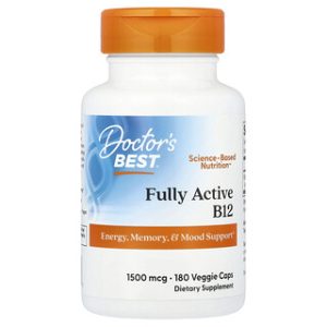 Doctors Best B12 1500 מק"ג - ויטמין B12 טבעוני 180 כמוסות