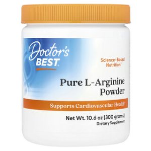 Doctors Best L-Arginine אבקה - 300 גרם - תוסף תזונה
