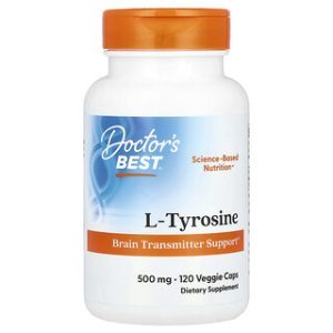Doctors Best L-Tyrosine 500mg - 120 כמוסות צמחוניות