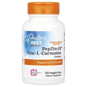 Doctors Best PepZin GI - אבץ L-קרנוזין - 120 כמוסות