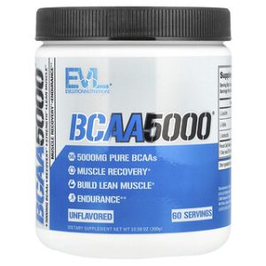 EVL BCAA 5000 - אבקת חומצות אמינו ללא טעם - 300 גרם