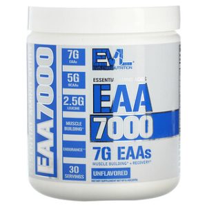 EVLution EAA 7000, חומצות אמינו חיוניות - ללא טעם 237 גרם