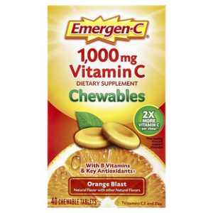 Emergen-C Vitamin C לעיסה - Orange Blast - 40 טבליות