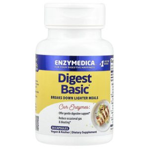 Enzymedica Digest Basic - תוסף עיכול 30 כמוסות