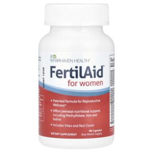 FertilAid לנשים - תוסף פוריות טבעי, 90 כמוסות