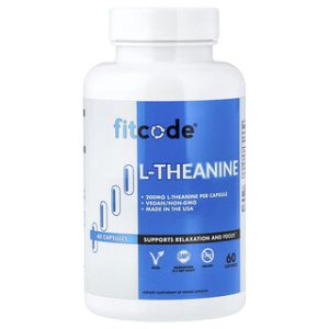 Fitcode L-Theanine 200 מ"ג - 60 כמוסות טבעוניות