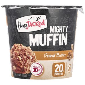 FlapJacked Mighty Muffin חמאת בוטנים 55 גרם - חטיף טעים