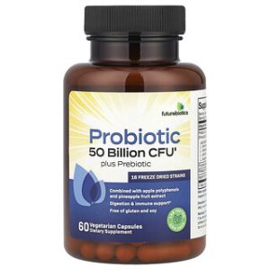 Futurebiotics Probiotic Plus - פרוביוטיקה עם פרהביוטיקה 60 כמוסות
