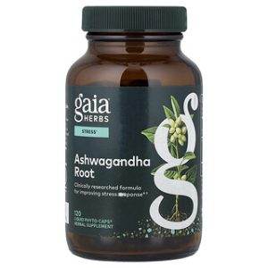 Gaia Herbs Ashwagandha - 120 כמוסות שורש אשווגנדה