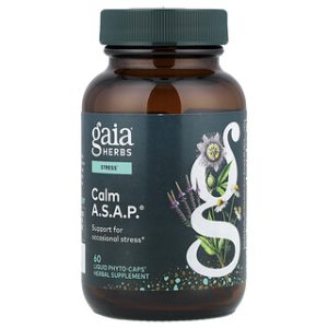 Gaia Herbs Calm A.S.A.P - כמוסות להרגעה מיידית , 60 יח'