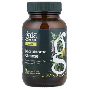 Gaia Herbs Microbiome Cleanse - ניקוי מעיים 60 כמוסות