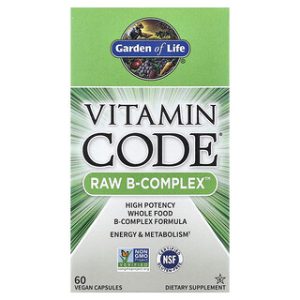 Garden of Life - RAW B-Complex - 60 כמוסות טבעוניות