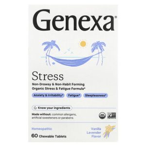 Genexa Stress - פורמולת מתח אורגנית בטעם וניל לבנדר