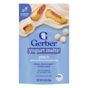 Gerber Yogurt Melts אפרסק 8+ חודשים - חטיף תינוקות