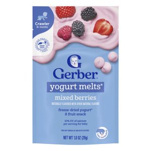 Gerber Yogurt Melts - חטיפי יוגורט מעורב פירות 8+