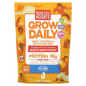 Grow Daily לבנים 10+ - חלבון מי גבינה ותזונה - 650 גרם