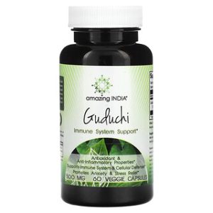 Guduchi Amazing India - 500 מ"ג , 60 כמוסות צמחיות