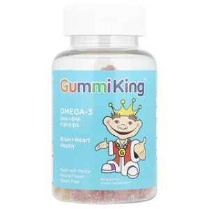 GummiKing אומגה 3 לילדים-בטעם תות, 60 יחידות