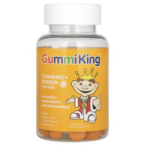 GummiKing - כורכום וג'ינג'ר לילדים - מנגו - 60 יחידות