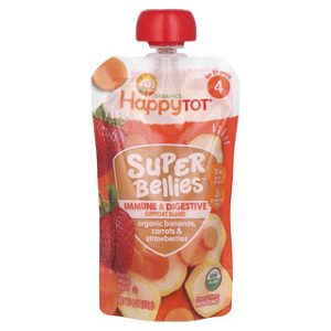 Happy Family אורגני - מחיות בננה גזרות ותותים 4oz