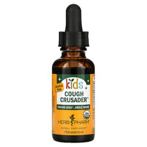 Herb Pharm Kids Cough Crusader - טיפות שיעול לילדים