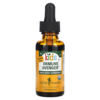 Herb Pharm Kids Immune Avenger - חיזוק מערכת חיסון לילדים