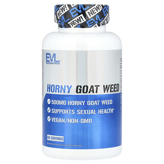 Horny Goat Weed 500 מ"ג , EVLution Nutrition - כמוסות
