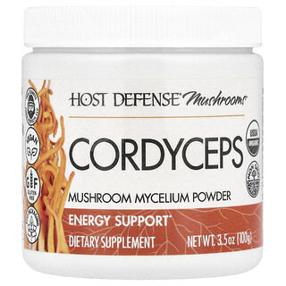 Host Defense Cordyceps - אבקת מיצלום פטריות 100 גרם