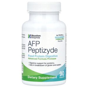 Houston Enzymes AFP Peptizyde - תוסף עיכול 90 כמוסות
