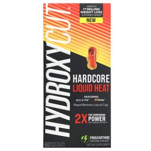 Hydroxycut Hardcore Liquid Heat - 60 כמוסות - לקידום שרירים