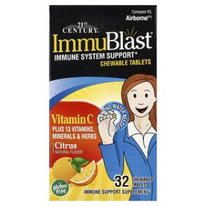 ImmuBlast® ויטמין C - 32 טבליות לעיסה בטעם הדרים
