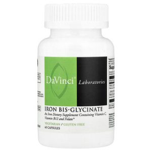 Iron Bis-Glycinate DaVinci - תוסף ברזל 60 כמוסות