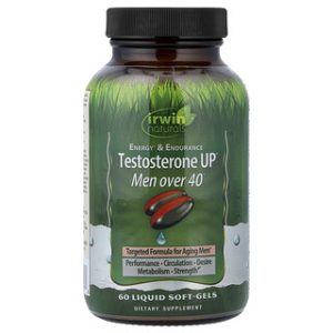 Irwin Naturals Testosterone UP לגברים מעל 40 - 60 כמוסות