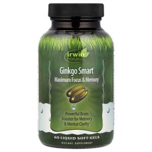 Irwin Naturals ג'ינקו סמארט - זיכרון וריכוז משופרים