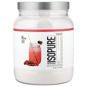 Isopure חלבון מי גבינה - תותי פרווה - 400 גרם
