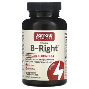 Jarrow Formulas B-Right - ויטמין B מובחר 100 כמוסות