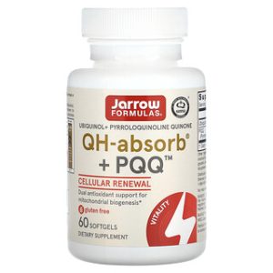 Jarrow QH-Absorb + PQQ 60 כמוסות - בריאות הלב והמוח