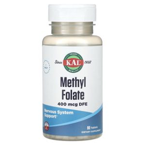 KAL Methyl Folate 400 mcg - תוסף תזונה 90 טבליות