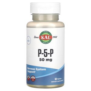 KAL P-5-P 50 מ"ג - תוסף ויטמין B6 , 50 טבליות
