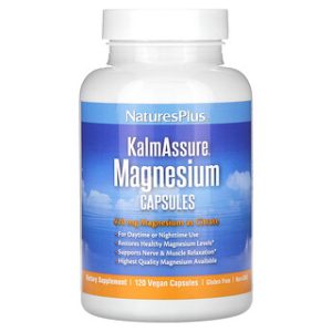 KalmAssure Magnesium 120 כמוסות טבעוניות - NaturesPlus