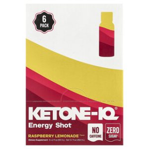 Ketone-IQ אנרגיה-שוט-ללא-קפאין בטעם פטל-לימונענע